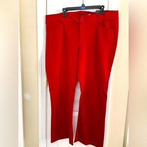 Studio by Torrid
Signature point stretch trousers 
new with tags 
size 22S red